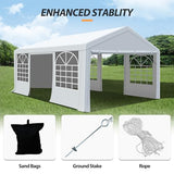 Raysfung 13 x 20Ft Party Tent Heavy Duty Outdoor Wedding Tent with Removable Sidewalls Event Shelters Canopy for Party Raysfung