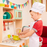 B. toys- Mini Chef Kitchenette- Pretend Play Wooden Play Kitchen – Kitchen for Kids – Kitchen Play Set & Accessories – (20+ Pcs)- 3 Years + B. toys