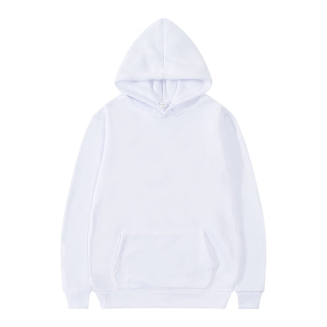 CRFANSHIRT Casual Unisex Hoodies Sweatshirt for Men Women, Comfortable Lightweight Fleece Adult Pullover with Pockets White L CRFANSHIRT
