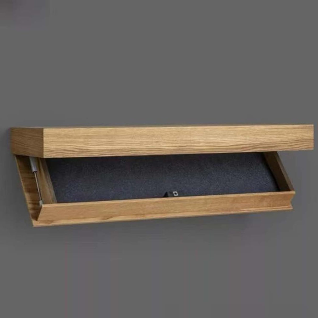 Floating Shelf with Hidden Compartment - Concealed Wall-Mounted Storage Solution, Secret Shelf for Home, Nightstand, Bedside,Office,Modern Furniture with Concealment Box for Storage,White Generic