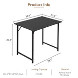 BestOffice 32 Inch Computer Desk,Home Office Desk, Modern Simple Style for Home Office Study Writing,Black BestOffice