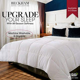 Beckham Luxury Linens Full/Queen Size Comforter - 1600 Series Down Alternative Home Bedding & Duvet Insert - Slate Gray Beckham Hotel Collection