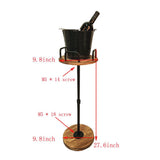 Ice Bucket Stand,Champagne Stand,Wine Bucket Stand,Solid Wood,Detachable, Easy To Carry,for Party Home KTV Club Bar BBQ Wedding Christmas,Outdoor and Indoor（Excluding Wine Barrels） HAORIZISHOP