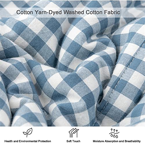 Double Quilt 100% Cotton Summer Duvet Hypoallergenic Single Double Duvet to Keep Skin Cool Soft and Lightweight Thin Cotton Quilt Machine Washable A 150x200cm Generic