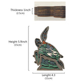 3D Wooden Animals Carving, Multi-Layered Sea Turtle Decor, Carved Animal Statues Wall, Creative Ocean Sculpture, Silhouette Ornament Art for Living Room Bedroom Home Farmhouse Room for Birthday Gifts FNYDOX