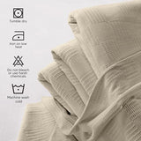 Utopia Bedding Khaki 100% Cotton Blanket [King Size - 90x108 Inch] 350GSM Lightweight, Soft and Breathable Thermal Blanket for All Seasons Utopia Bedding