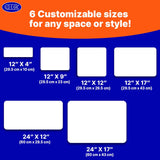 GEEKBEAR Blank Magnets for Cars (12 in x 4 in) - 2 Pack GEEKBEAR