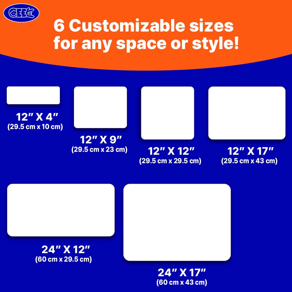 GEEKBEAR Blank Magnets for Cars (12 in x 9 in) - 2 Pack GEEKBEAR