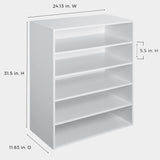 ClosetMaid 1565 Stackable 5-Shelf Organizer, White ClosetMaid