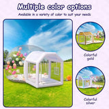 Iuoni 10FT Clear PVC Inflatable Bubble House Dome Tent with Tunnel - Bubble House Dome Inflatable, Ideal for Fun Events and Parties, Durable Inflatable Bubble House, Easy Setup iuoni
