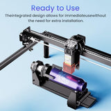 Longer Rotary Extension for Ray5 Series， B1 Series, Other Frame Engraving Machines (Must with 12 Pcs Riser), Y-axis Rotary Roller for Engraving Cylindrical Objects, Wine Glass, Tumbler Longer