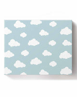 Zoileodpish Clouds Paint by Numbers Blue Sky Painting on Canvas Kit for Adults Beginners with Wooden Frame Easy to Paint DIY for Home Wall Decor Gift, 16" Wx12 L Zoileodpish