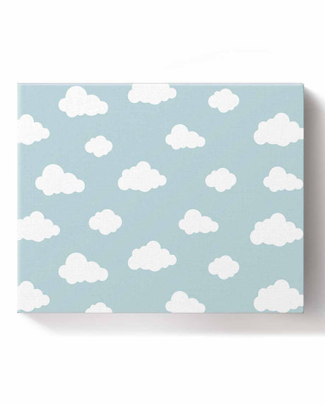 Zoileodpish Clouds Paint by Numbers Blue Sky Painting on Canvas Kit for Adults Beginners with Wooden Frame Easy to Paint DIY for Home Wall Decor Gift, 16" Wx12 L Zoileodpish