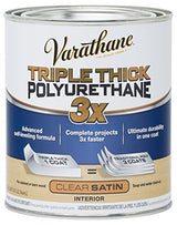 Rust-Oleum Varathane 284473 Triple Thick Polyurethane, 32 Fl Oz, Satin Rust-Oleum