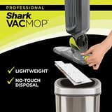 Shark VACMOP Pro Cordless Hard Floor Vacuum Mop with On-Demand Spray and Headlights, includes 4 Disposable VACMOP Pads and a 12oz VACMOP solution, Charcoal Gray, VM252 Shark