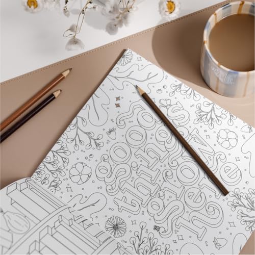 Good Things Grow Here: An Adult Coloring Book with Inspirational Quotes and Removable Wall Art Prints WoodArtSupply