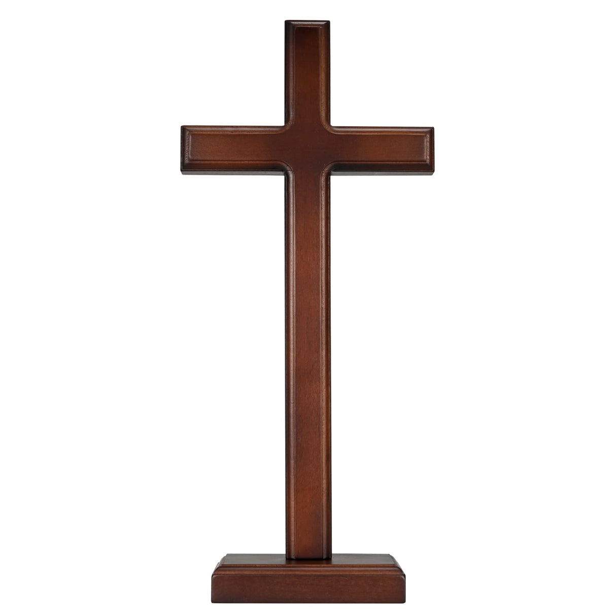 ARCHOBAN Wooden Wall Cross with Stand, 12.8 Inch Catholic Wood Crafted Crosses for Wall or Tabletop, Giftable ARCHOBAN
