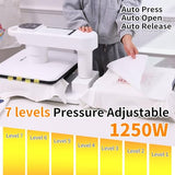 AKEYDIY Dual Auto Heat Press 15"x15" Heat Press Machine for T Shirts with Double Workstation, Professional Sublimation Shirt Press with Auto Open & Release, Adjustable Pressure & Higher Heating Height AKEYDIY