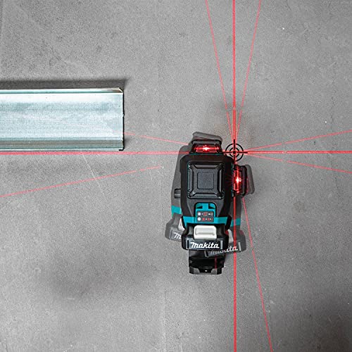 Makita SK700DNAJ 12V max CXT® Lithium-Ion Cordless Self-Leveling 360° 3-Plane Red Laser Kit (2.0Ah), Class II, 635 nm, <2 mW Makita
