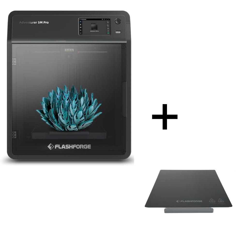 FLASHFORGE Adventurer 5M Pro 3D Printer and FLASHFORGE AD5M Series 3D Printer PEI Smooth Platform FLASHFORGE