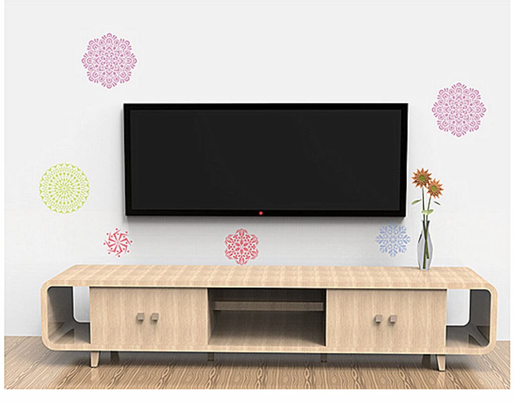 Kinteshun Mandala Painting Stencil Reusable Laser Cut Rock Painting Drawing Template Floor Wall Tile Fabric Furniture Stencils DIY Kit for Decoration (Small Size,5X5") Kinteshun