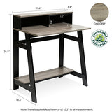 Furinno Simplistic A Frame Computer Desk, Black/French Oak Grey Furinno