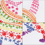 Louise Maelys Embroidery Kits for Beginners Adults,Cat Stamped Pattern Practice for Starters,Cross Stitch Kit Including Hoop,Cloth,Needles, Instruction and Threads