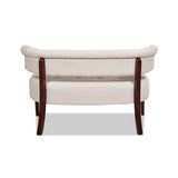 Jennifer Taylor Home Jared Roll Arm Upholstered Tufted Entryway Bench with Back Settee Jennifer Taylor Home
