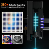 LONGER Laser Engraver Ray5 20000mW Engraver Machine with Air Assist Kit DIY CNC Laser Cutter Tool for Metal Glass Wood Working Area 15.7 "x15.7" with 4-in-1 Rotary Roller Kit Longer