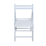 Casual Home Wooden Folding Chairs 2-Pcs Set, 17" W x 18" D x 30.75" H, White Casual Home