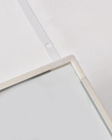 Otlsh 14"×48" Door Mirror,Full Length Mirror, Over The Door, Wall Mirror, Thin Frame, Aluminum Alloy, for Bedroom, Living Room, Entryway -White Otlsh