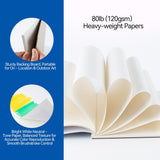 TRANSON Artist Mix Media Sketchbook Marker Pad, 5.8”x8.3” 80 Sheets A5 Art Papers, 80lb/120gsm for Painting, Drawing and Sketching TRANSON