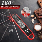 Digital Meat Thermometer for Cooking and Grilling - Instant Read Food Thermometer with IP67 Waterproof, Strong Magnet and Calibration-Professional Kitchen BBQ Probe for Turkey, Steak, Gift for Men/Dad