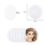 6 Pack Sublimation Blanks Car Air Vent Clips Heat Transfer Blank Car Outlet Perfume Clip Auto Diffuser Vent Clip Car Scent Diffuser Clip Car Exhaust Outlet Accessories Round Frinnovan