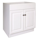 Design House 597153 Wyndham Unassembled Bathroom Vanity Cabinet Without Top, 30 x 21/2 Door, White Design House