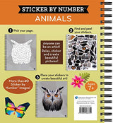 Brain Games - Sticker by Number: Animals - 2 Books in 1 (42 Images to Sticker) Publications International, Ltd.