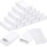 Zonon 30 Pieces Kraft Paper Drawer Box, Mini Crafts Cardboard Present Boxes for Business and Soap Jewelry Candy Weeding Party Favors Present Packaging Boxes (White) Zonon