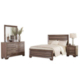 Coaster Kauffman Queen Bed 4-Piece Set, Washed Taupe Coaster Home Furnishings