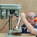 Gisafai 7 Pcs Square Hole Drill Bit with 1 Square Hole Drill Bit Adapter Mortising Chisel Set 1/4, 5/16, 3/8, 1/2, 9/16, 5/8, 3/4 Inch Mortise Machine, Power Tool Accessory for Drill Machines Gisafai