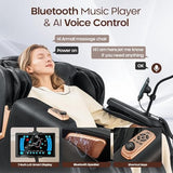 CASINTA 4D Massage Chairs Full Body - 53.5 Extend Sl Track Shiatsu Massage Chair - Zero Gravity Massage Chair,Core Heating & 22 Airbag, Smart Foot Rollers,Ai Voice, Yoga Mode CASINTA