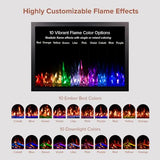 Modern Ember Highmark Traditional 33 Inch Built-in Smart Electric Fireplace Insert | Alexa/WiFi Enabled - Remote Included | Electric Firebox Heater with Multi-Color Flames | 1500W Modern Ember