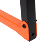 KUAFU 3-Level Indoor & Outdoor Lumber Rack Wood Storage Racks Wood Rack Organizer Use Black+Orange Steel Powder Coated (2Pcs) KUAFU