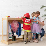 ECR4Kids Streamline Dress-Up Island, Costume Organizer, Natural ECR4Kids