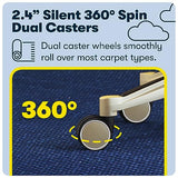 Serta Ergonomic Executive Office Chair Motion Technology Adjustable Mid Back Design with Lumbar Support, Light Gray Fabric Serta