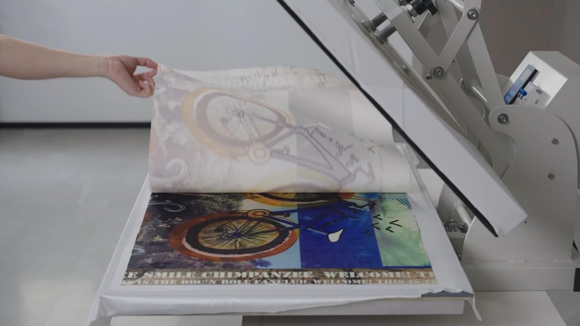 RENDGO Heat Press Machine 24x32-4500W Power Manual Heat Press Machine, Large Format Heat Transfer Machine for T-Shirt RENDGO