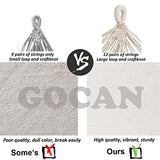 GOCAN Brazilian Double Hammock 2 Person 330X150cm Load 500Pound Cotton Hammock for Patio Porch Garden Backyard Lounging Outdoor and Indoor (Beige) GOCAN