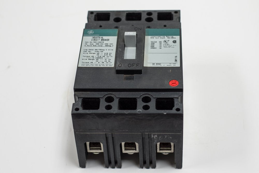 GE TED136150WL Circuit Breaker,150A,3P,600VAC,TED GE