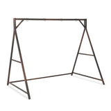 VINGLI 7 FT Rattan Porch Swing Stand, Patio Swing Frame Support 1200 LBS for Outdoors, Yard, Garden, Brown VINGLI