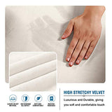 H.VERSAILTEX Real Futon Cover Armless Sofa Covers Sofa Bed Covers Stretch Futon Couch Cover Sofa Slipcover Furniture Protector Thick Soft Fabric Form Fitted Stay in Place, Ivory H.VERSAILTEX