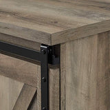 Walker Edison Richmond Modern Farmhouse Sliding Barn Door TV Stand for TVs up to 65 Inches, 58 Inch, Grey Wash Walker Edison